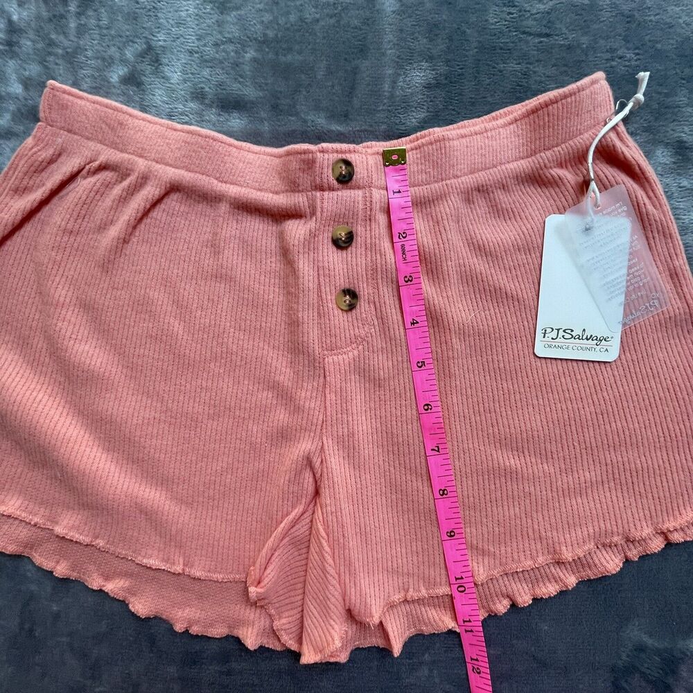 PJ Salvage Shorts Womens Extra Small Peach Lightweight Lounge Comfy Pajama Girly - Picture 6 of 6